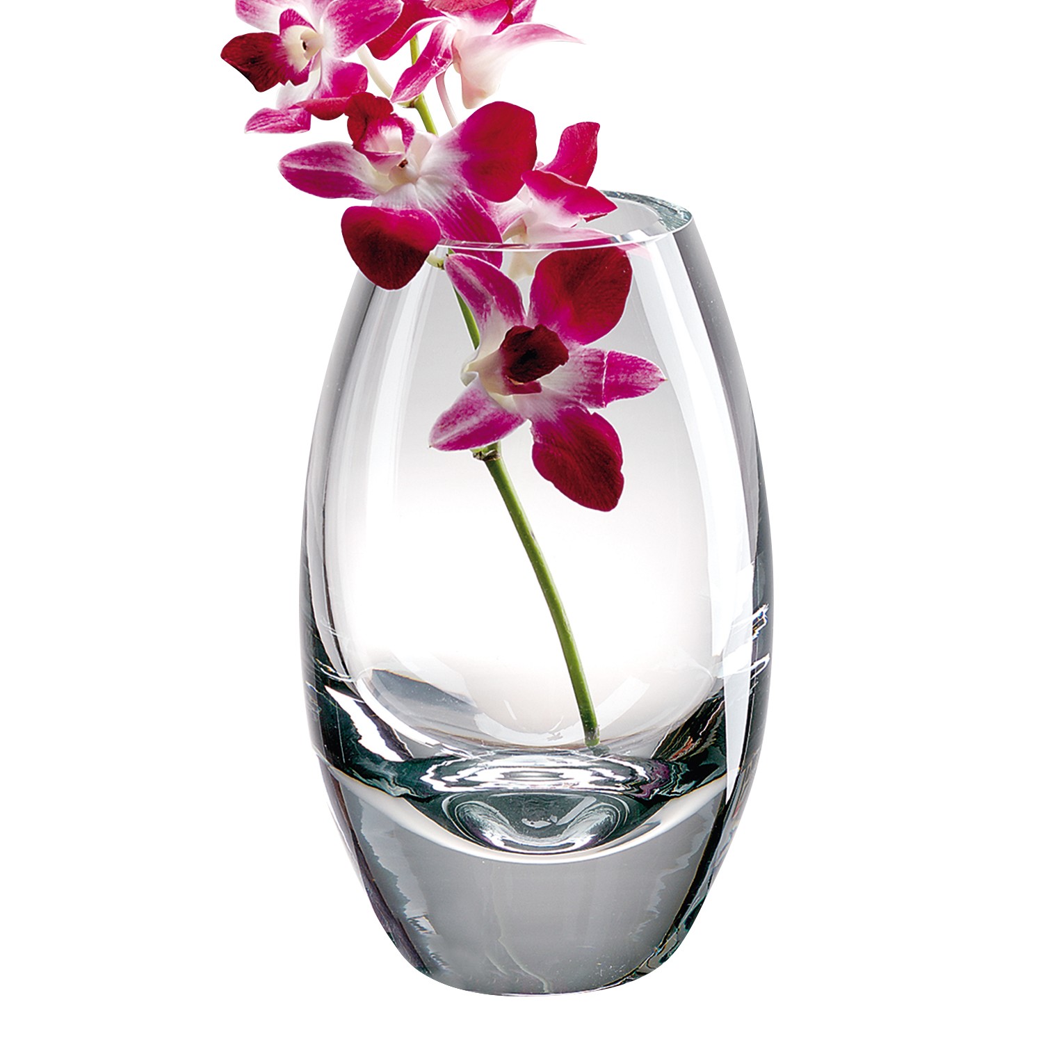 10.5" Mouth Blown Crystal European Made Crystal Vase