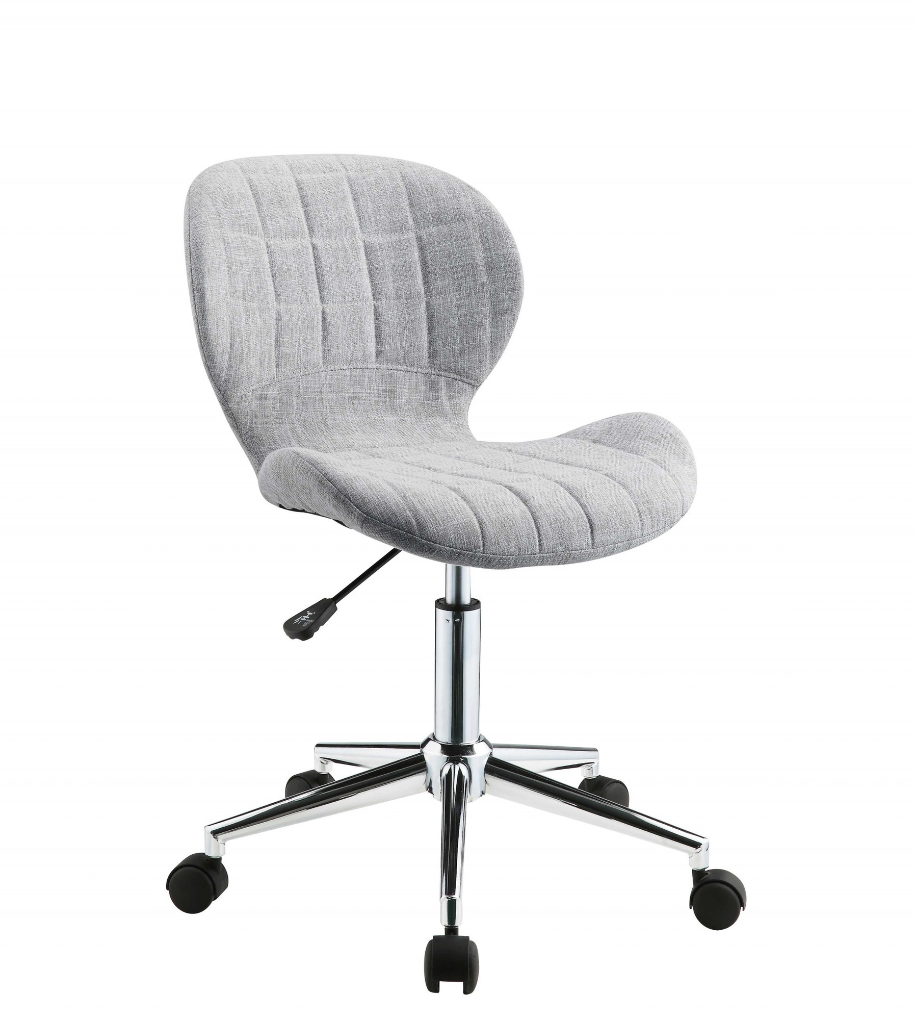 19" X 23" X 30" Light Blue-Gray Fabric Office Chair