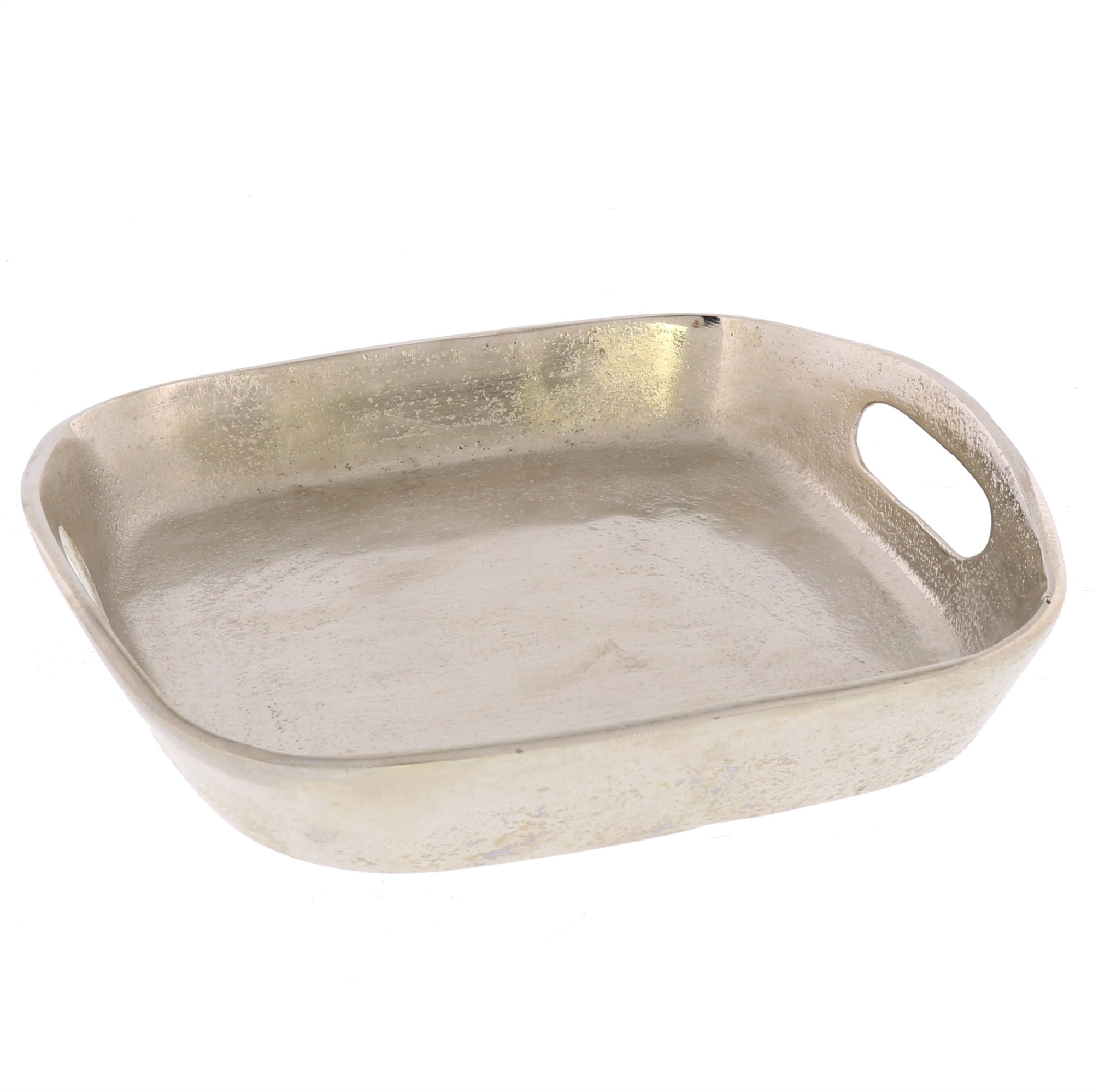 Petite Silver Cast Iron Serving Tray