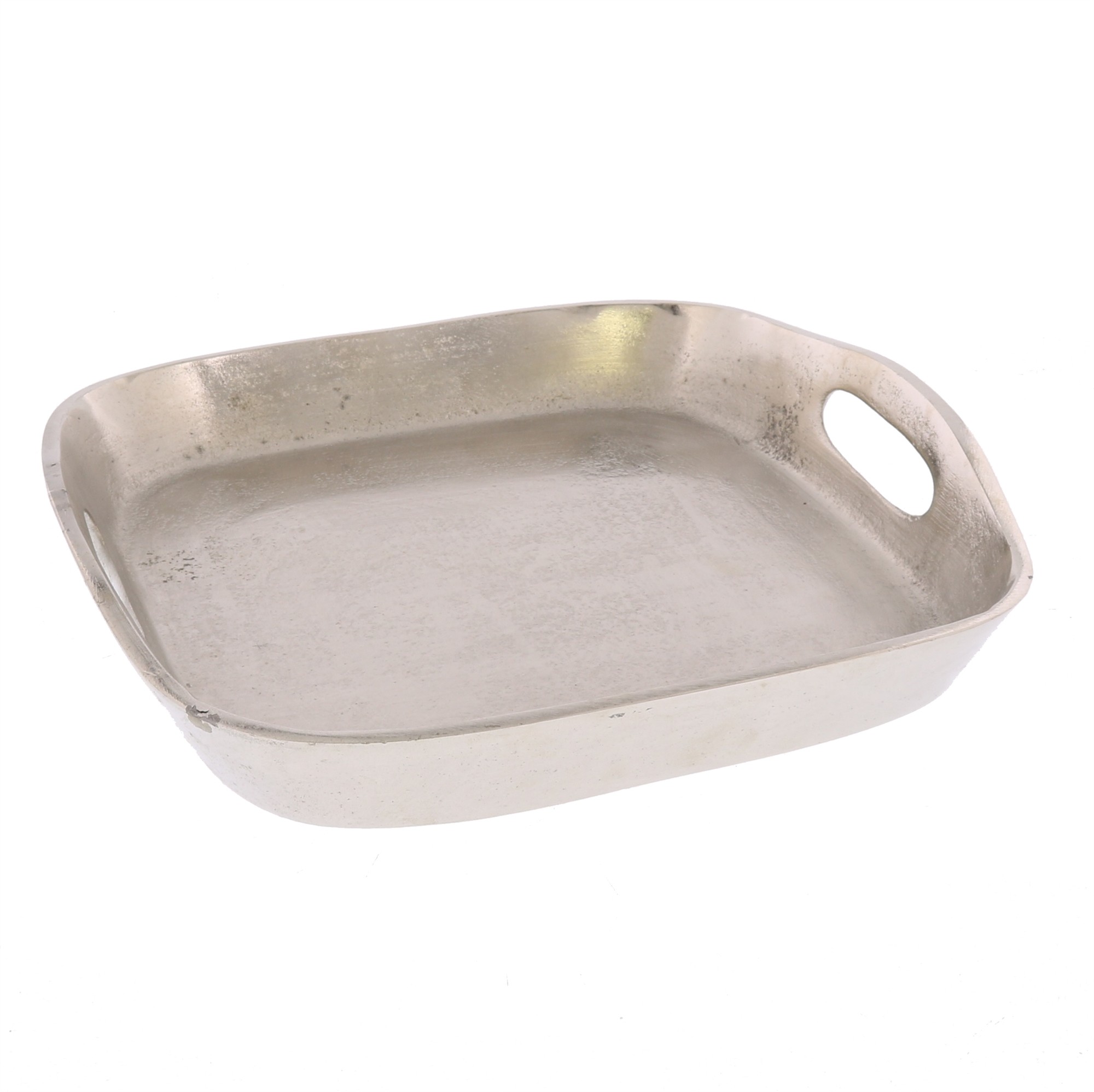 Silver Cast Iron Serving Tray