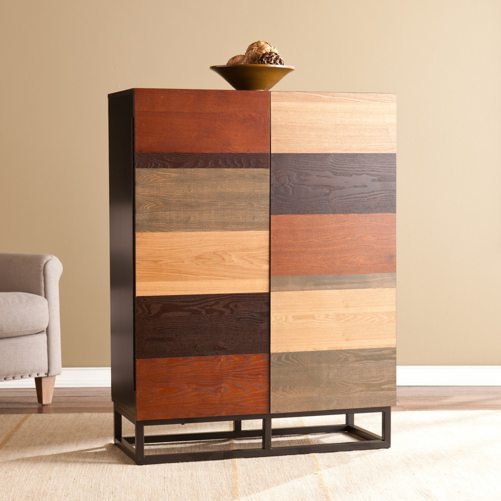 Patch Mid Century Modern Color Block Bar Cabinet