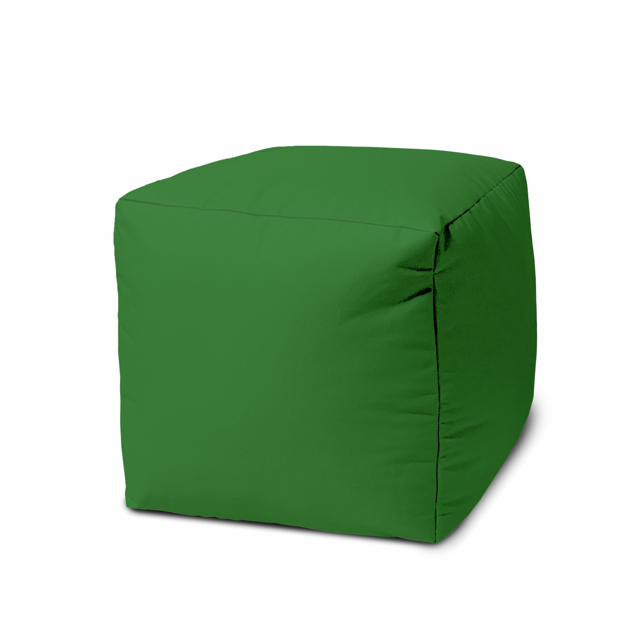 17 Cool Hunter Green Solid Color Indoor Outdoor Pouf Ottoman
