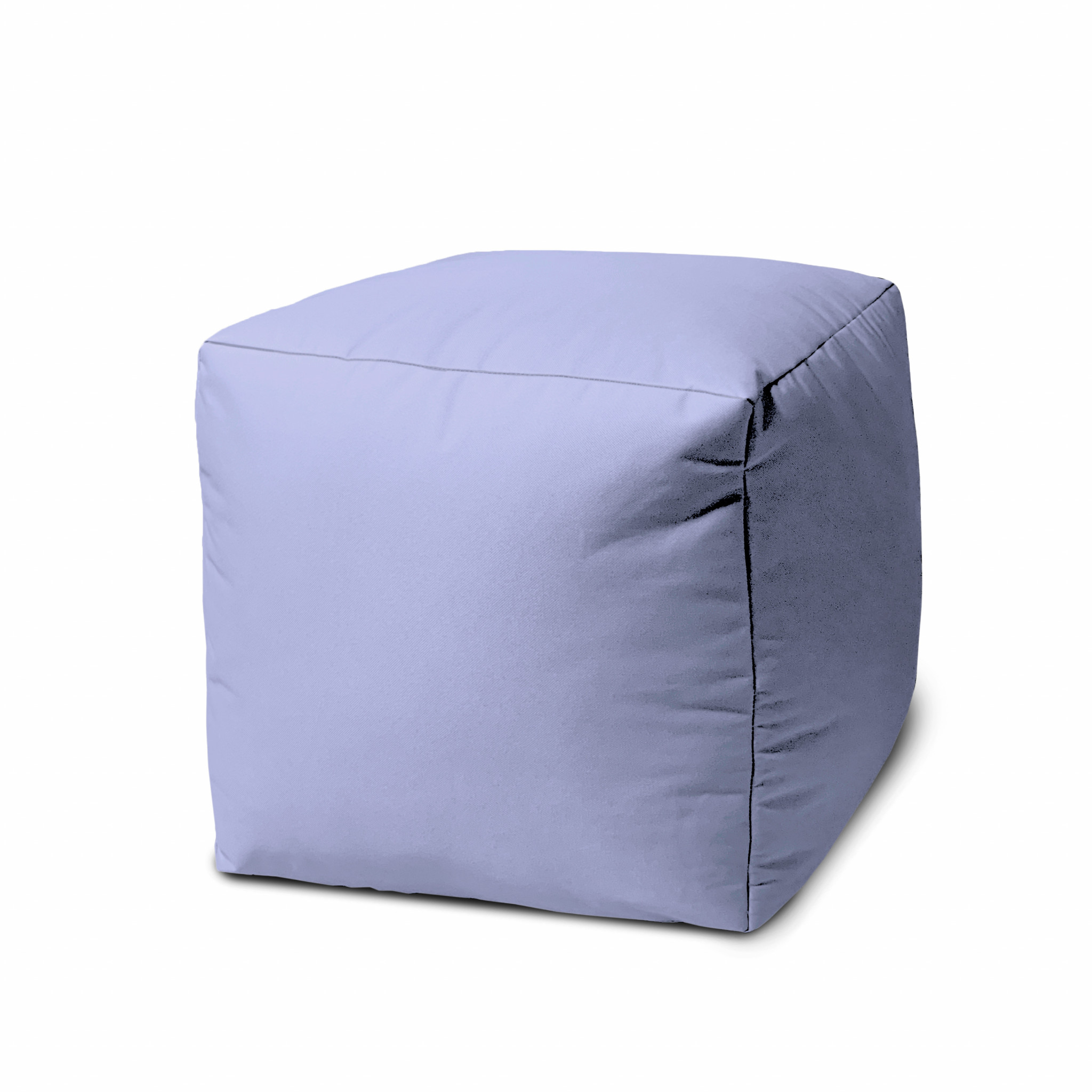 17 Cool Pastel Purple Solid Color Indoor Outdoor Pouf Cover