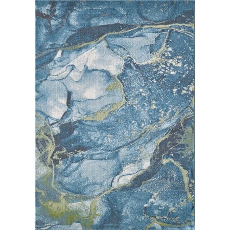 10 x 13 Blue Sage Abstract Stone Modern Area Rug