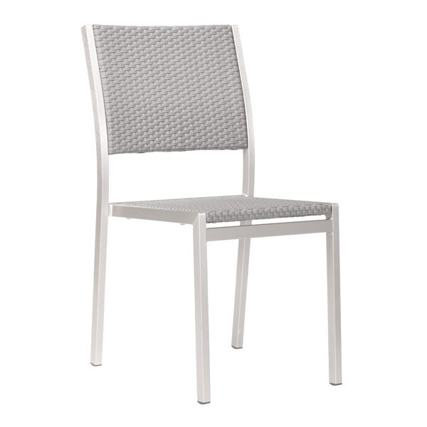 18" X 20.7" X 34.9" 2 Pcs Polyethylene Dining Armless Chair