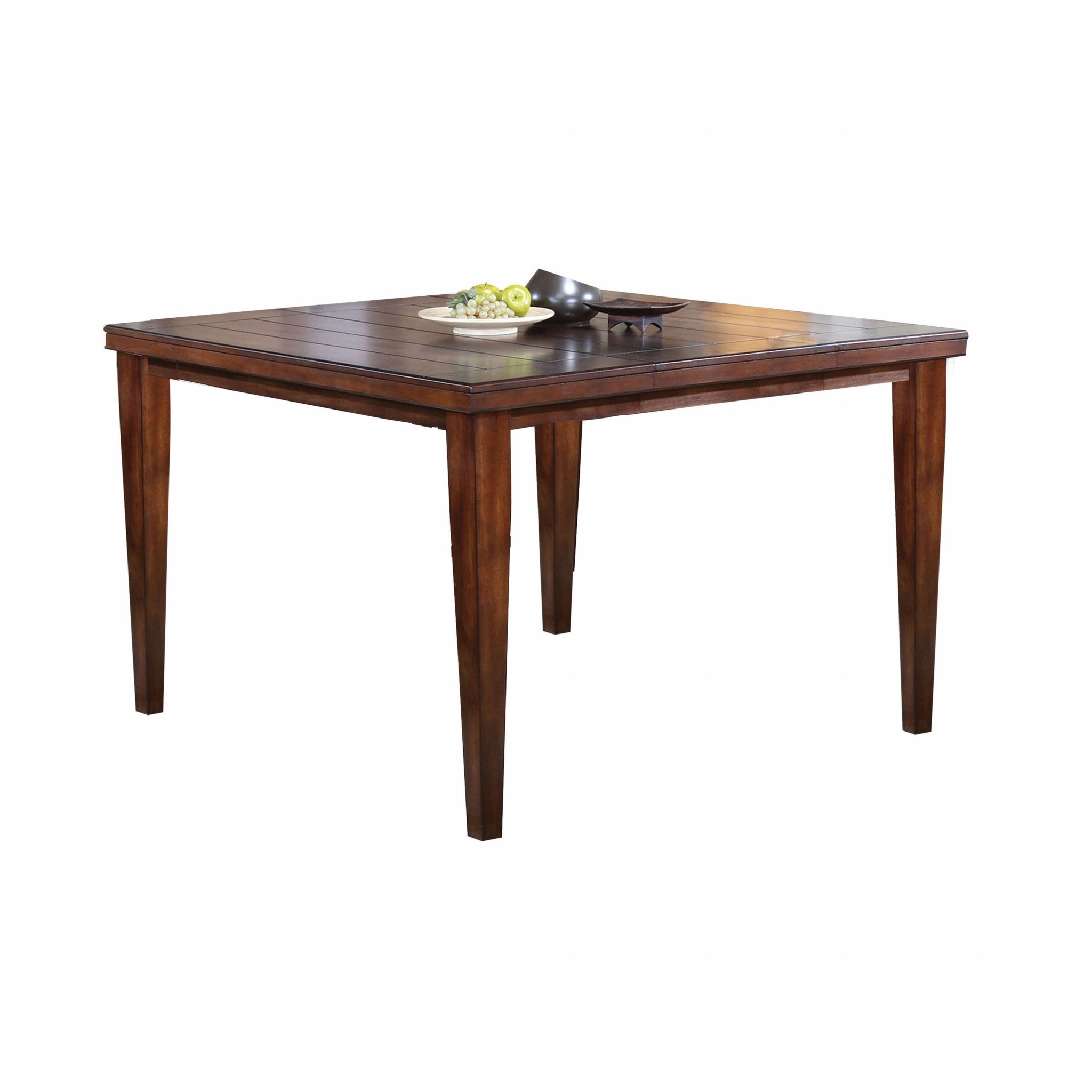 54" X 54" X 36" Cherry Wood Counter Height Table