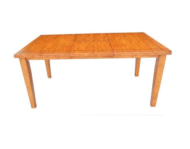 36" X 66" X 30" Wood Tone Hardwood Dining Table