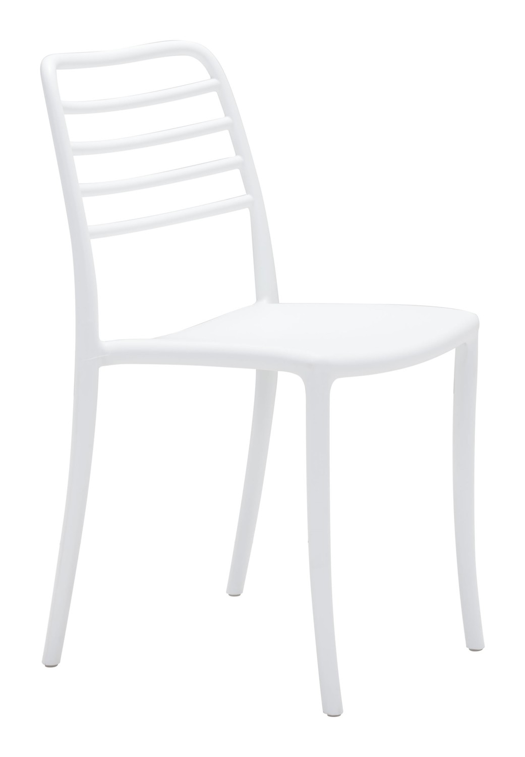 17.7" x 20.9" x 32.9" White Plastic Dining Chair Set of 2