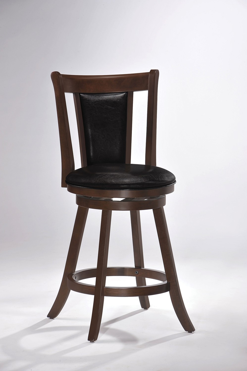 24" X 19" X 38" Cappuccino Polyurethane Counter Height Chair