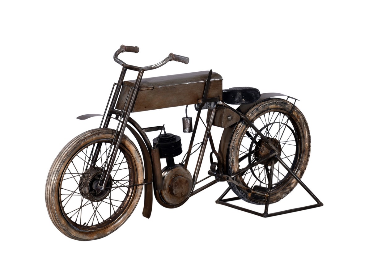 16.5" X 66" X 36" Tan Historical Bicycle Bar