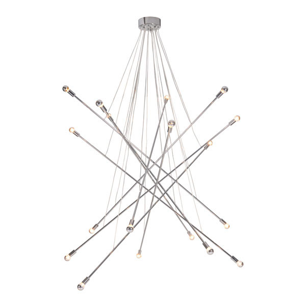 59" X 59" X 78.7" Synthetic Woven Metal Ceiling Lamp
