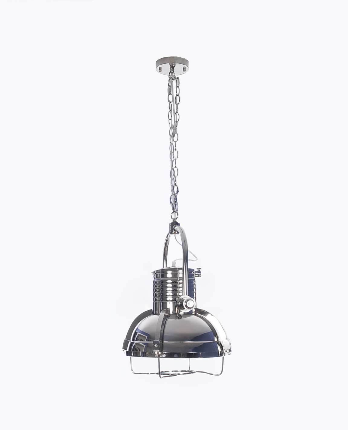 15" x 15" x 66" Large Steel - Pendant Lamp