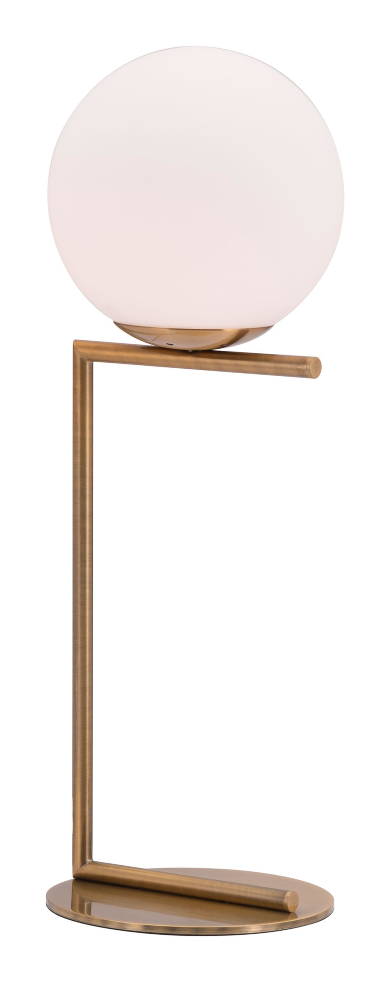 8.7" x 7.9" x 25.6" Brass, Steel, Table Lamp