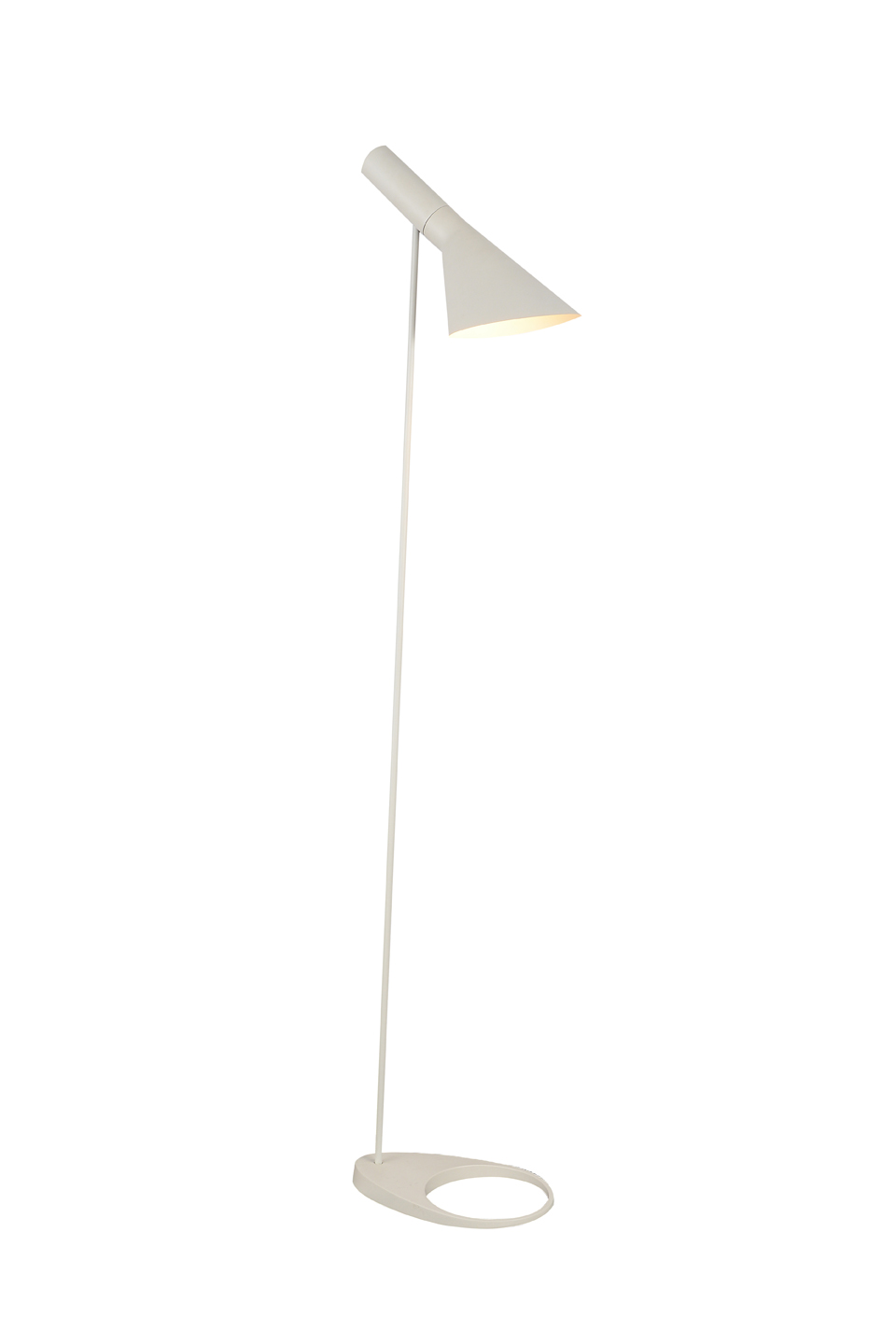 13" X 51" White Floor Lamp