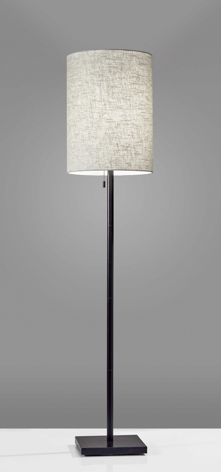 13" X 13" X 60.5" Bronze Metal Floor Lamp