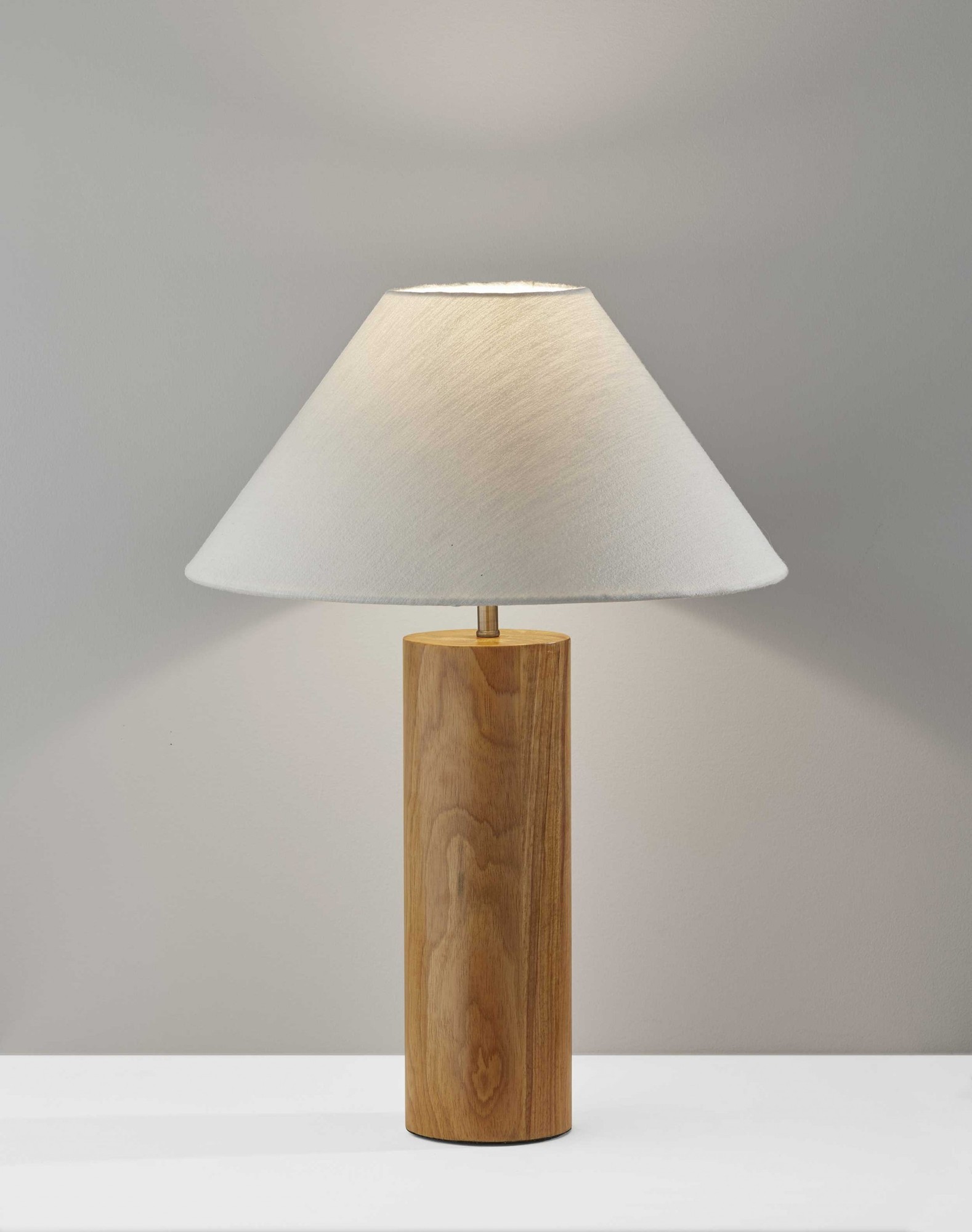 18" X 18" X 25.5" Natural Wood Table Lamp