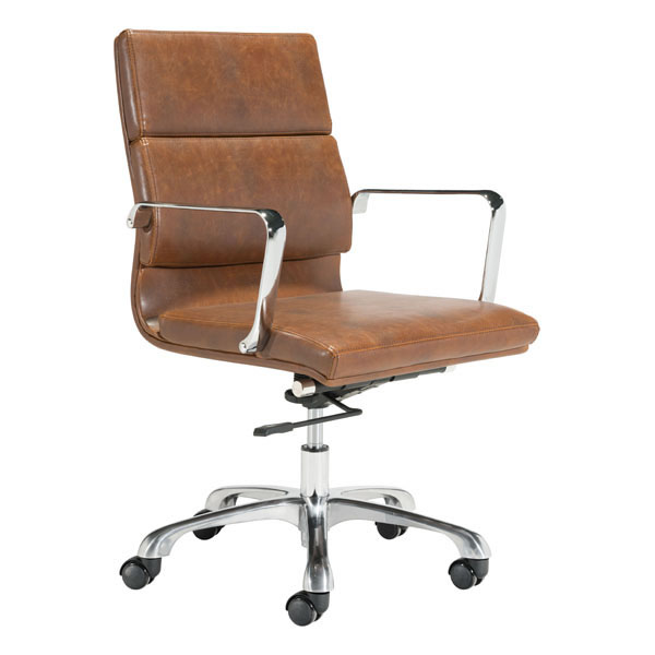 22" X 28" X 17" Brown Vintage Office Chair