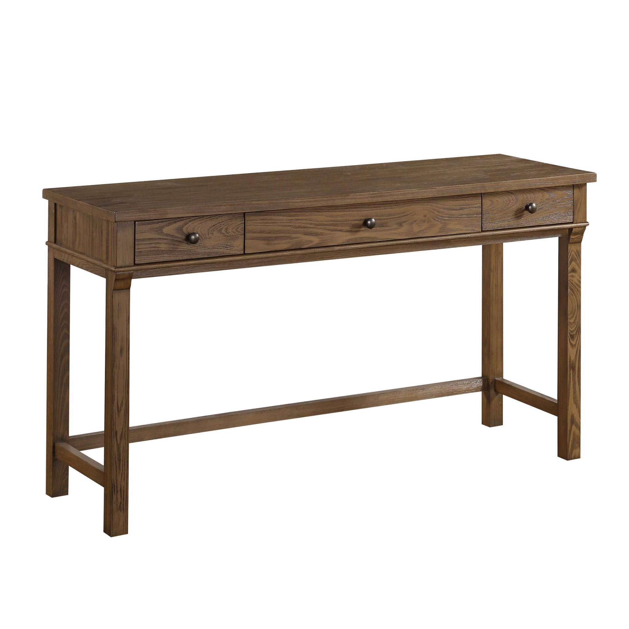 18" X 56" X 30" Reclaimed Oak Wood Desk