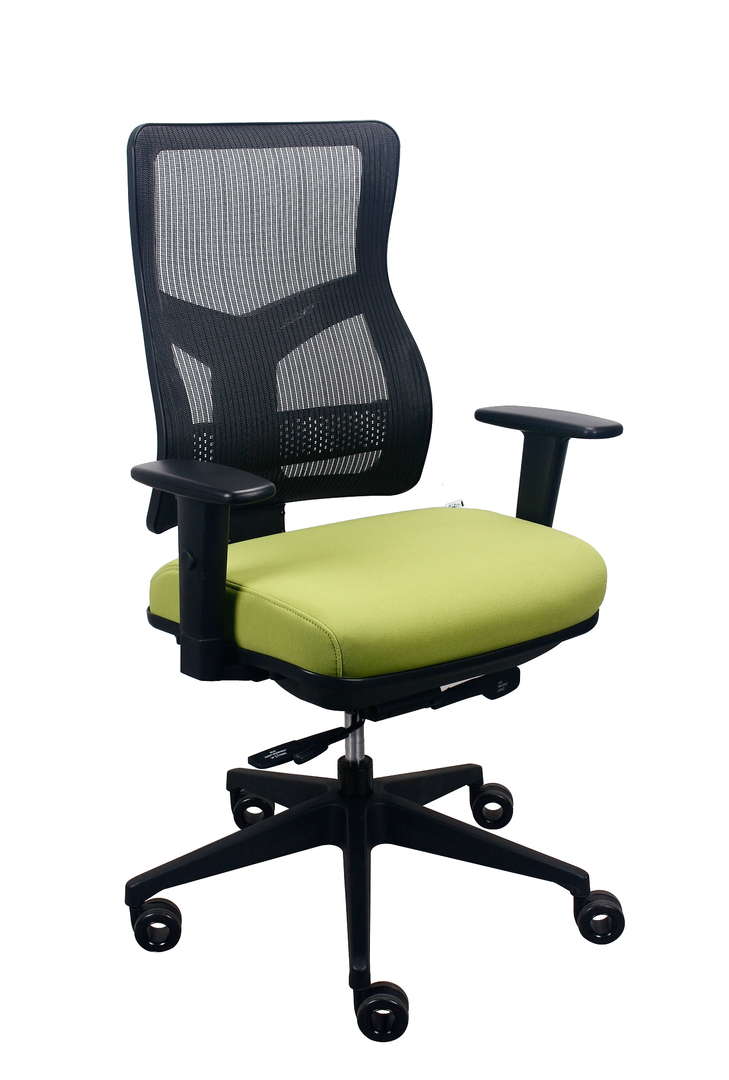 26.5" x 23" x 36.69" Green Mesh/Fabric Chair
