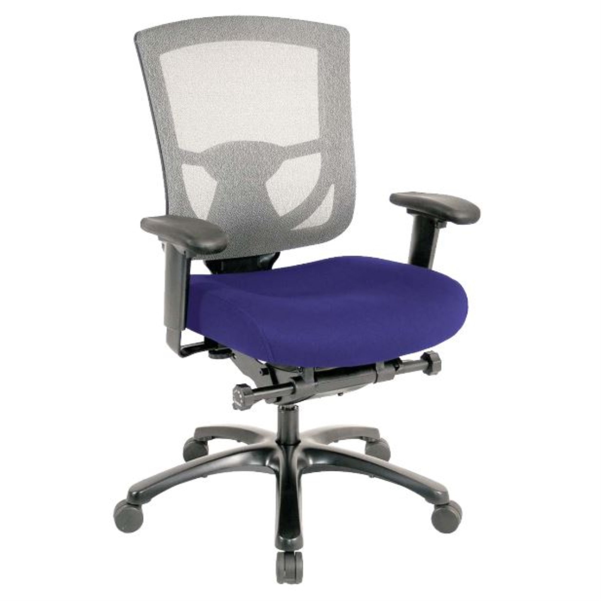27.2" x 25.6" x 39.8" Cobalt Mesh/Fabric Chair