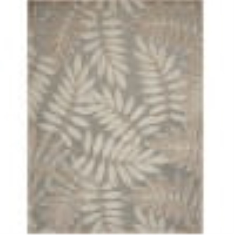 5 x 8 Natural Leaves Indoor Outdoor Area Rug