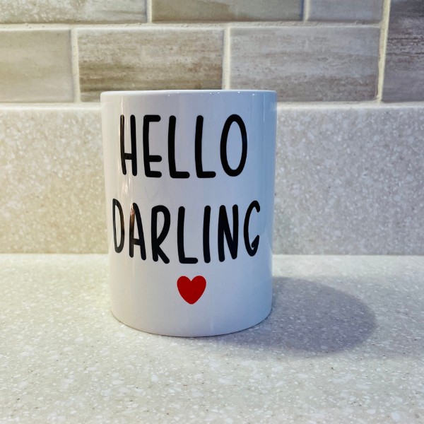 Hello Darling Coffee Mug 15oz