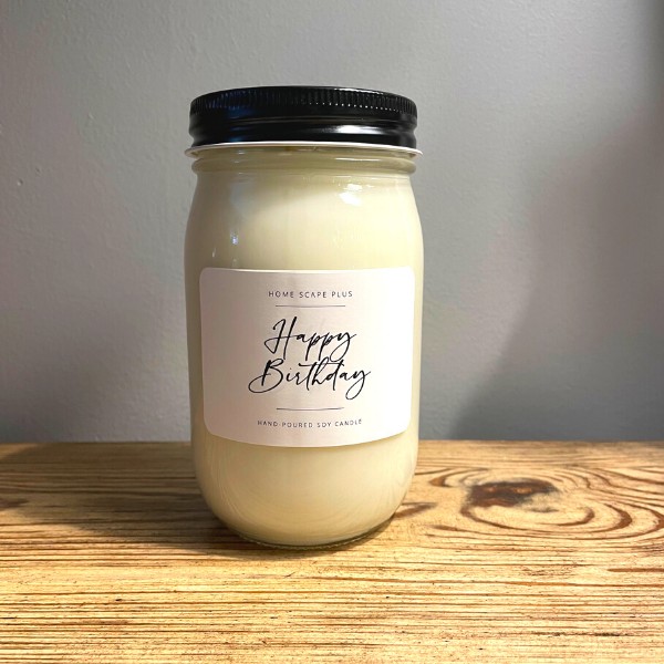 Soy Candle Happy Birthday