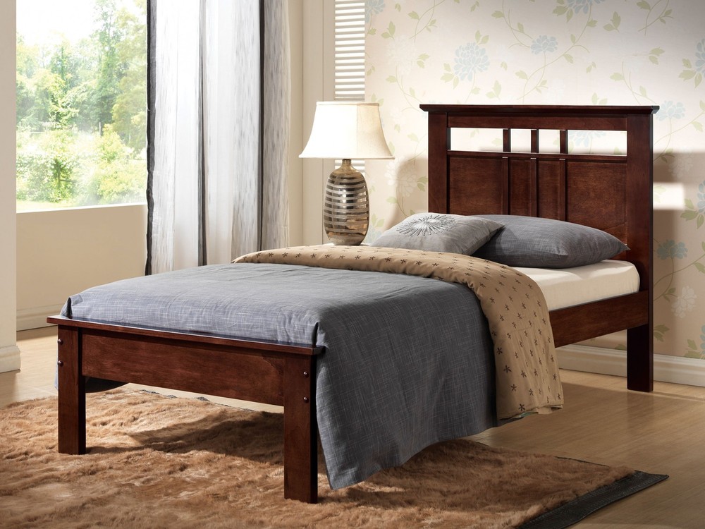 79" X 47" X 41" Twin Cappuccino Bed