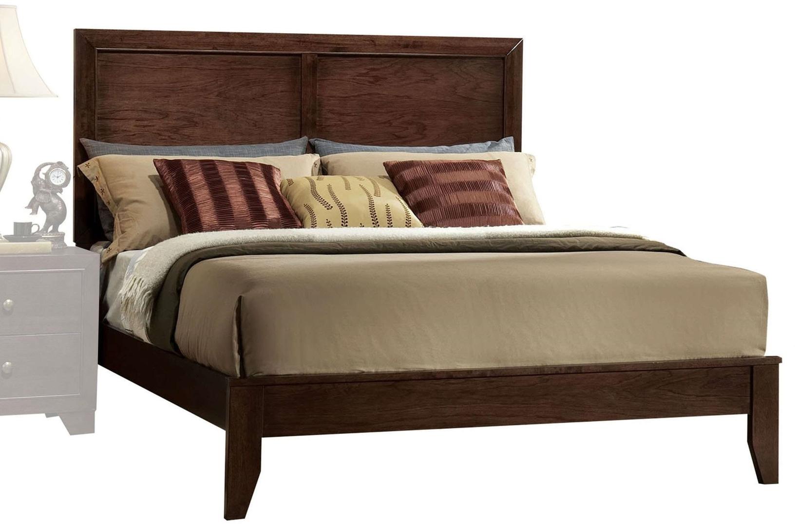 90" X 76" X 52" Espresso Rubber and Tropical Wood California King Bed