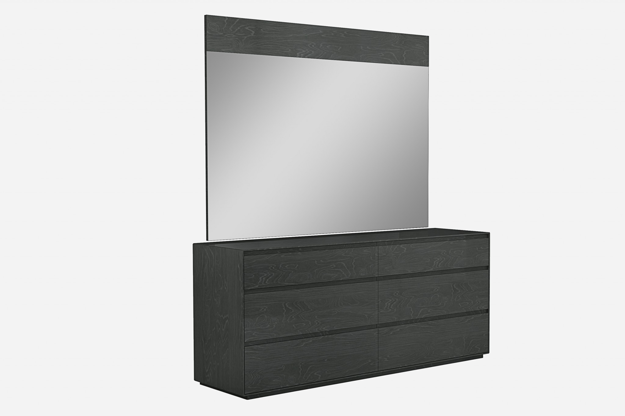 70" X 19" X 31" Grey Double Dresser Extension