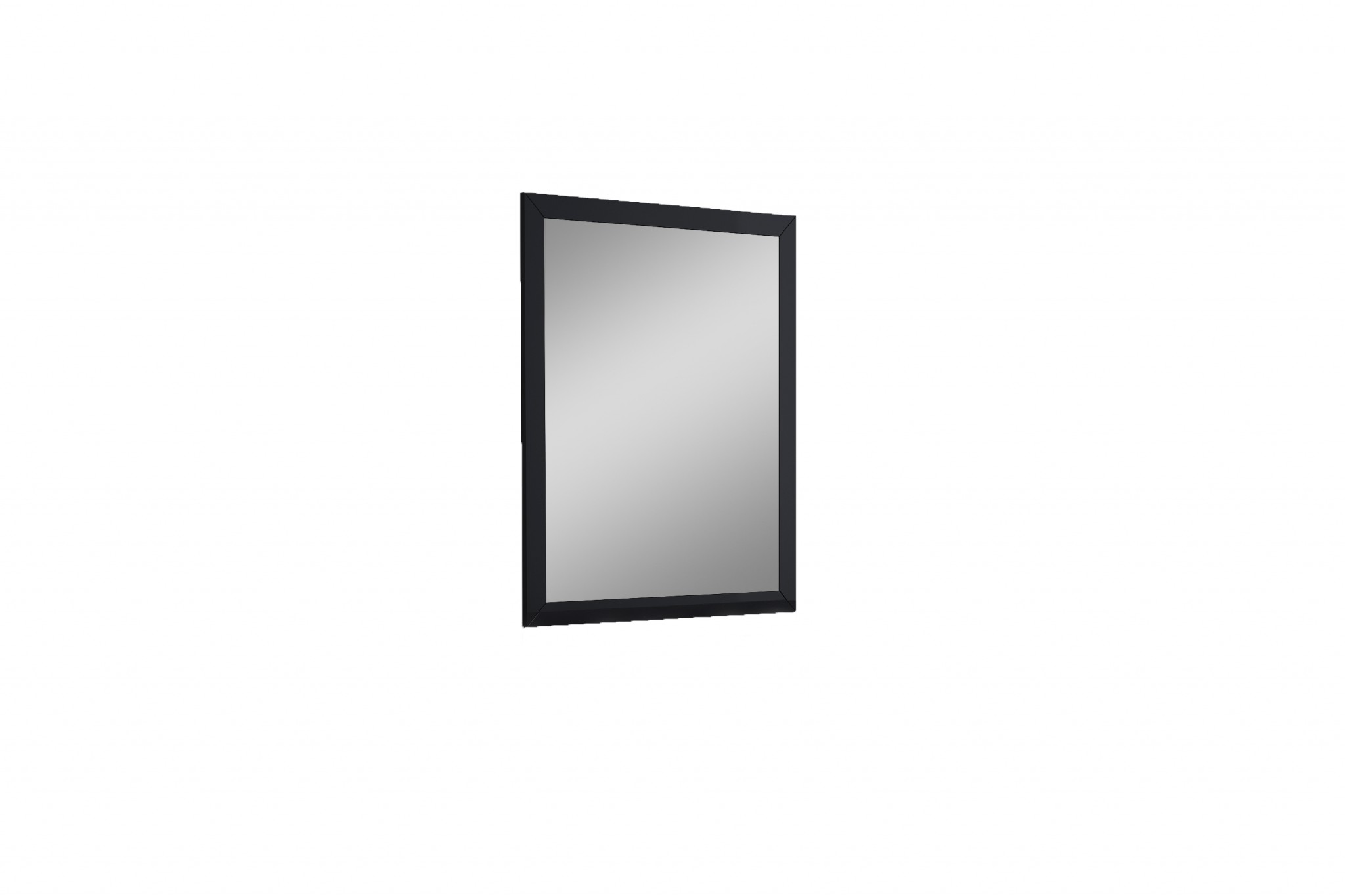 Rectangular Black Frame Glass Mirror