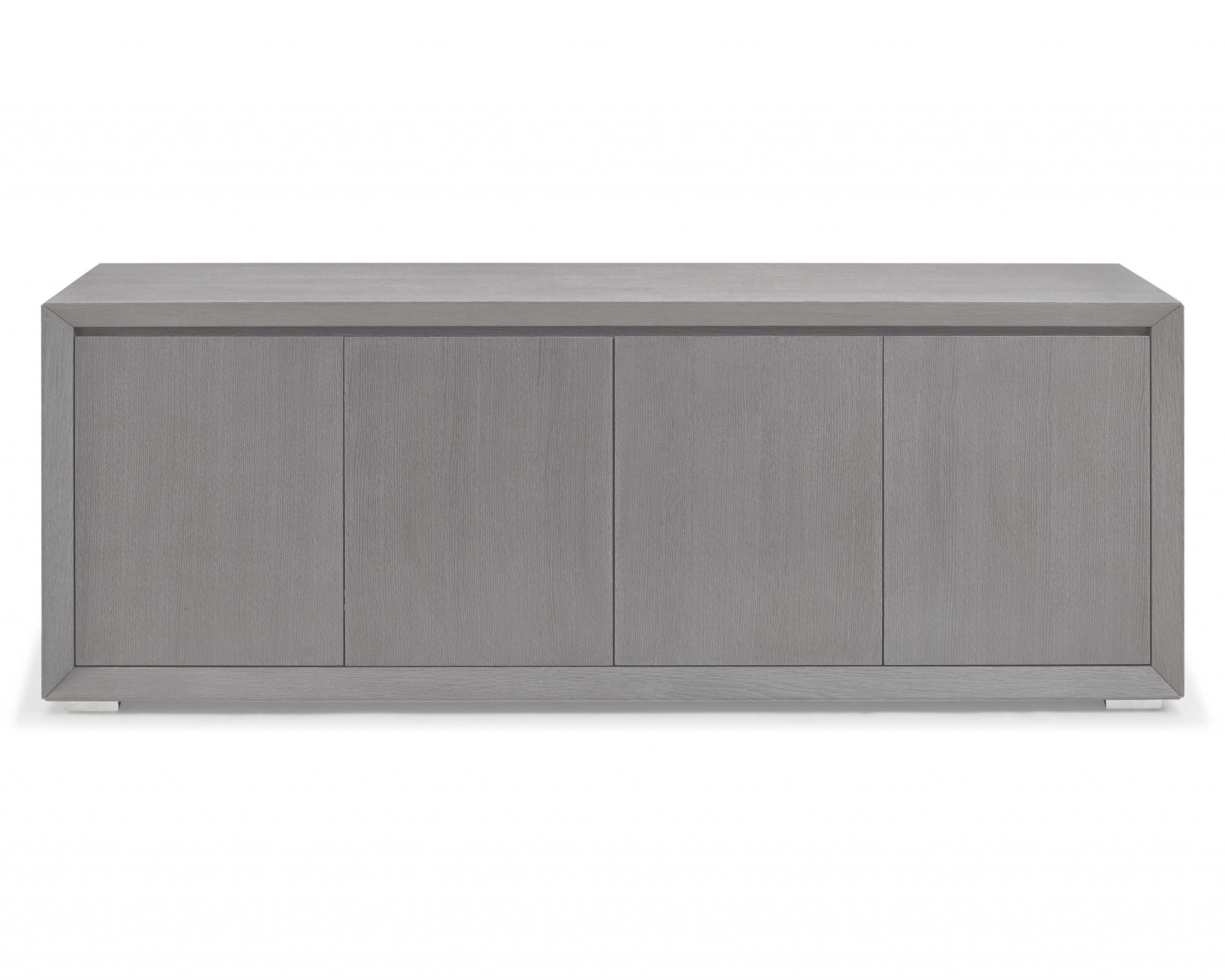 80" X 19.5" X 32" White Stainless Steel Buffet