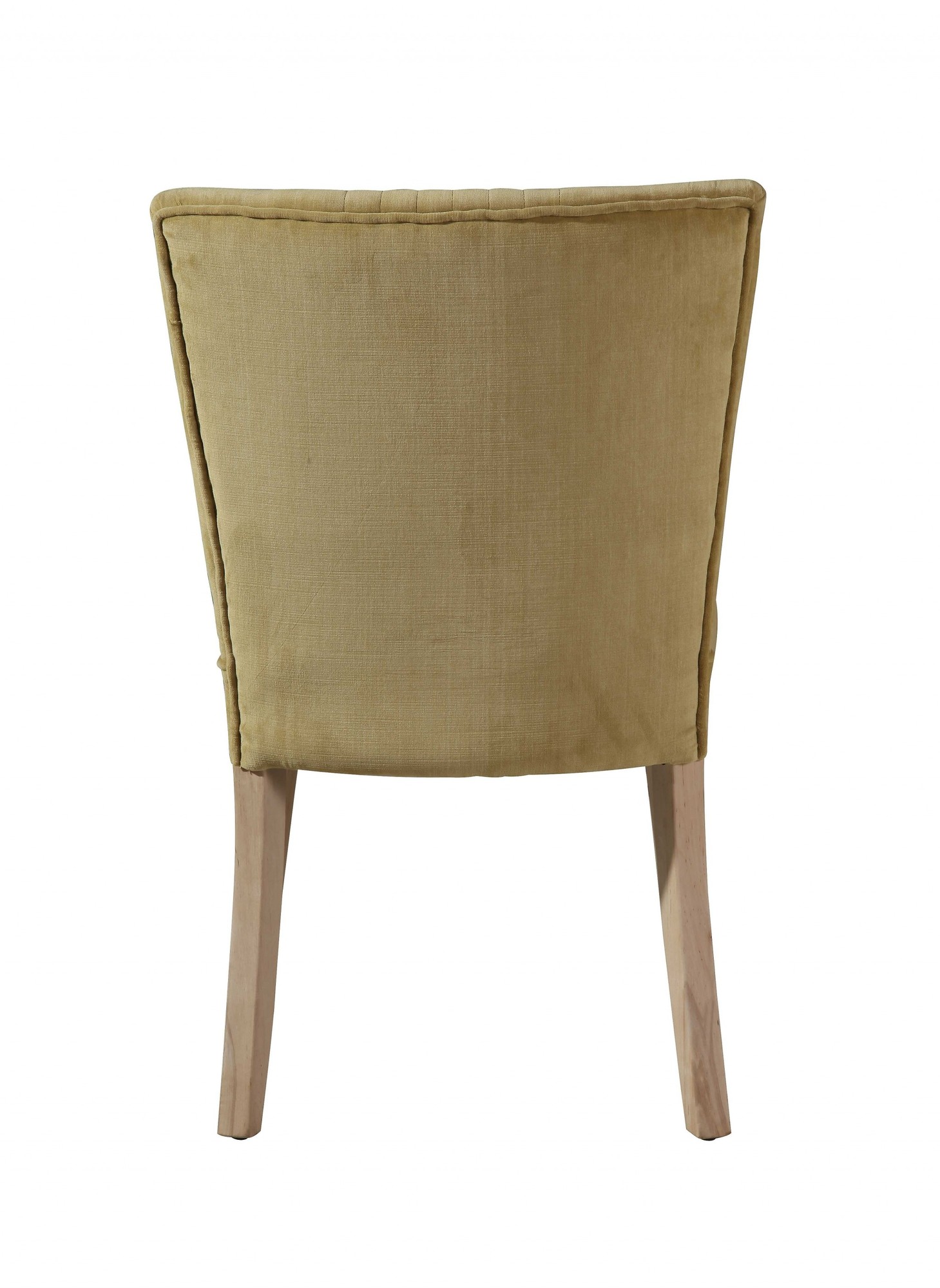 22" X 21" X 34" Yellow Wood Polyester Dining Chair