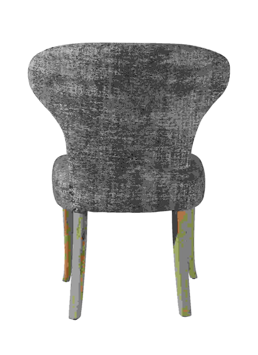 21" X 24" X 36" Grey Wood Polyester Dining Chair