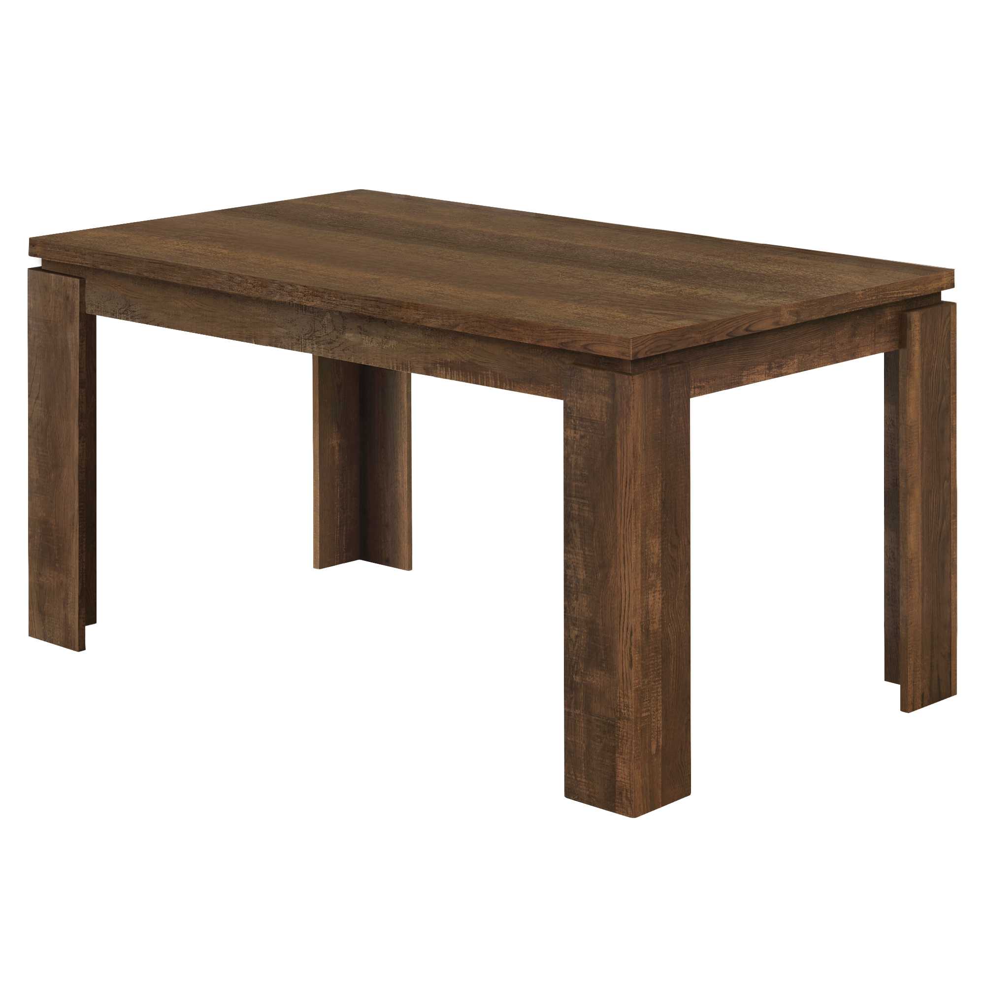 35.5" x 59" x 30.5" Brown Reclaimed Wood Look Dining Table