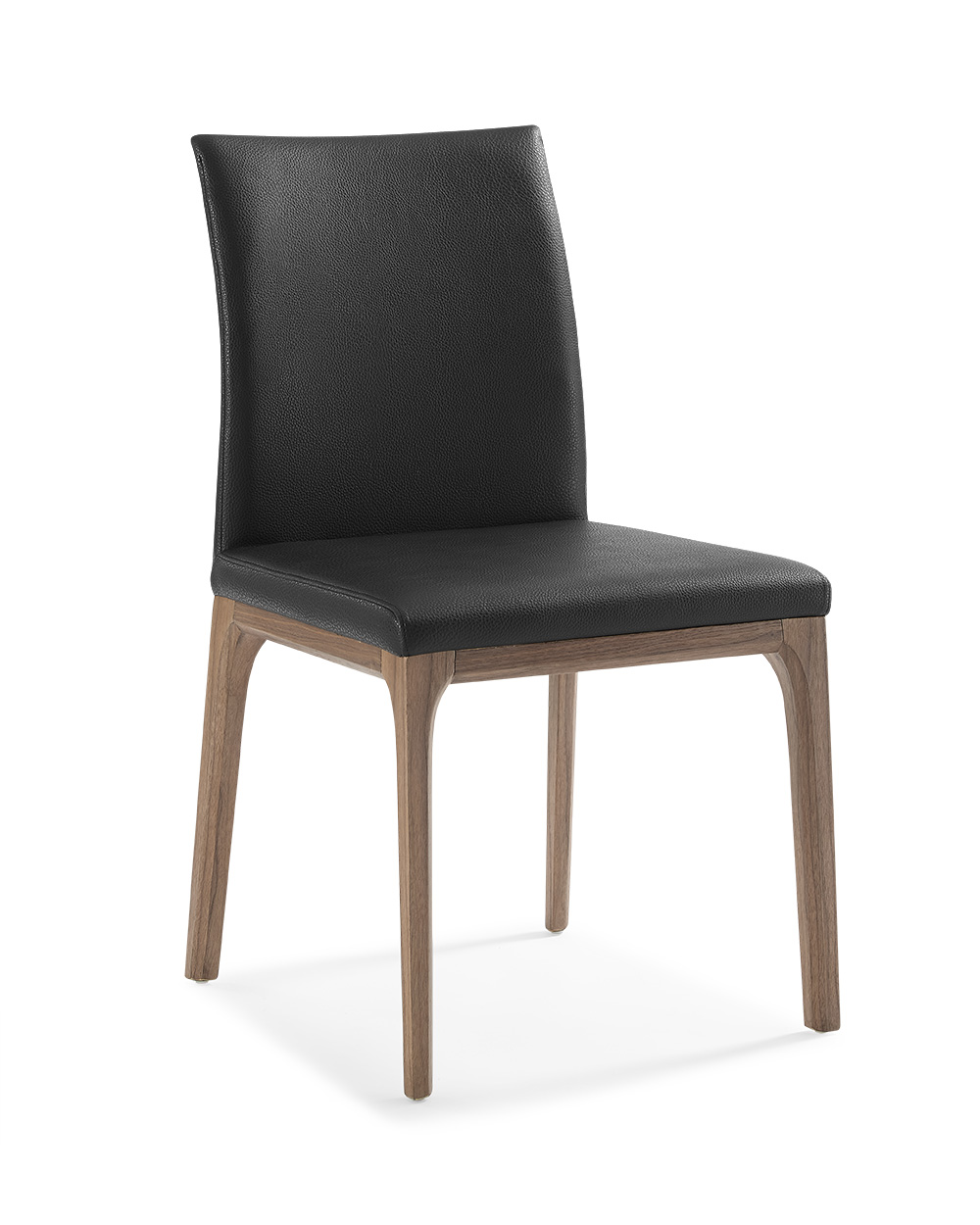 20" X 24" X 35" Black Faux Leather or Metal Dining Chair