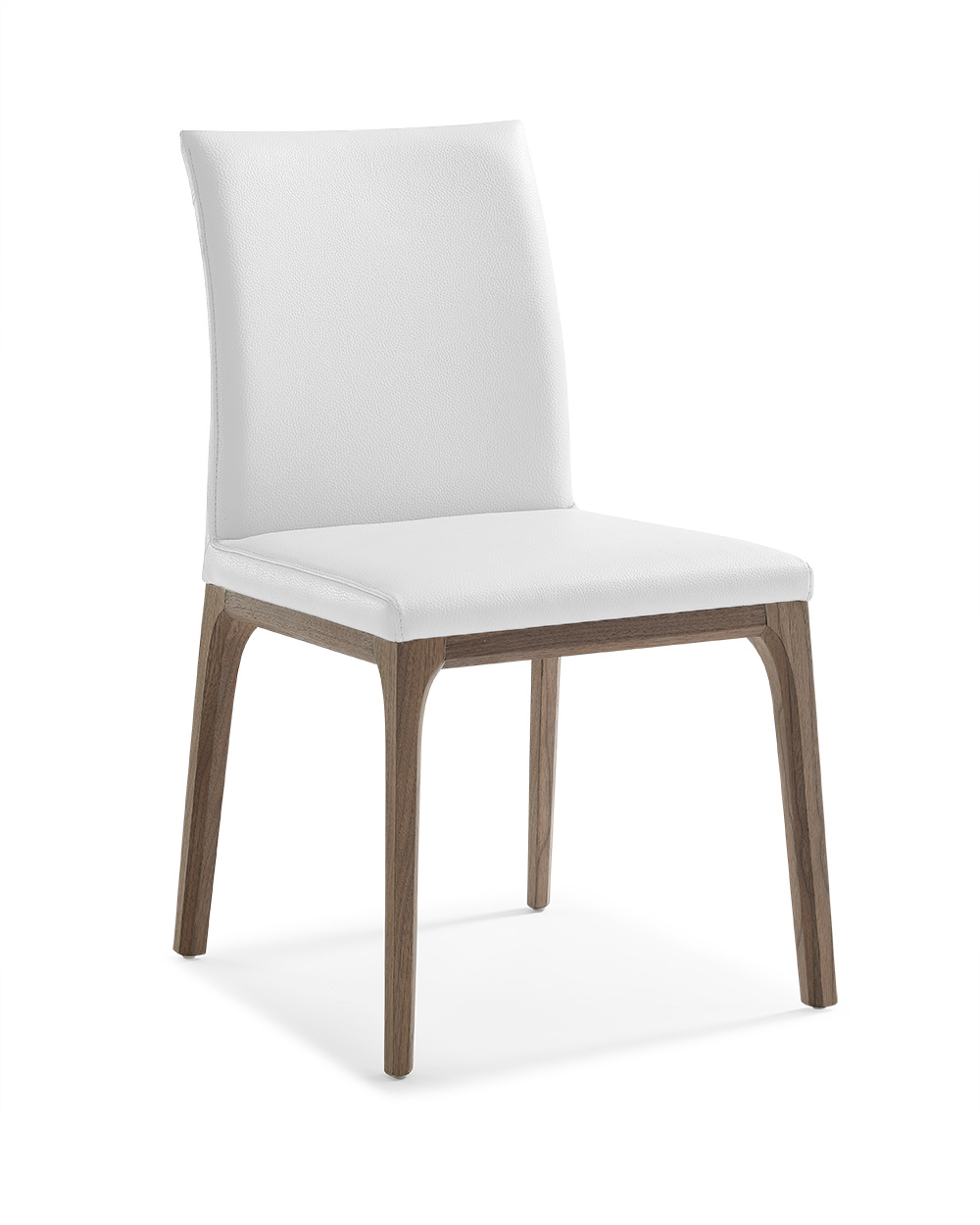 20" X 24" X 35" White Faux Leather or Metal Dining Chair