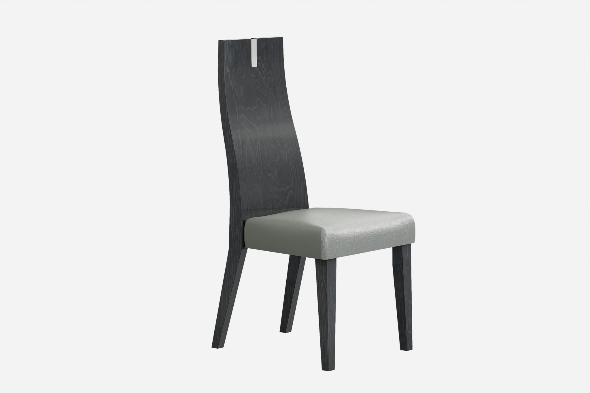 18" X 24" X 43" Chair Faux Leather Metal Dining Chair