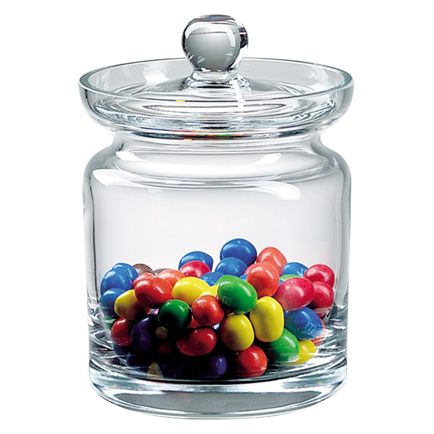 5.5" Mouth Blown Crystal Lead Free Biscuit or Candy Jar