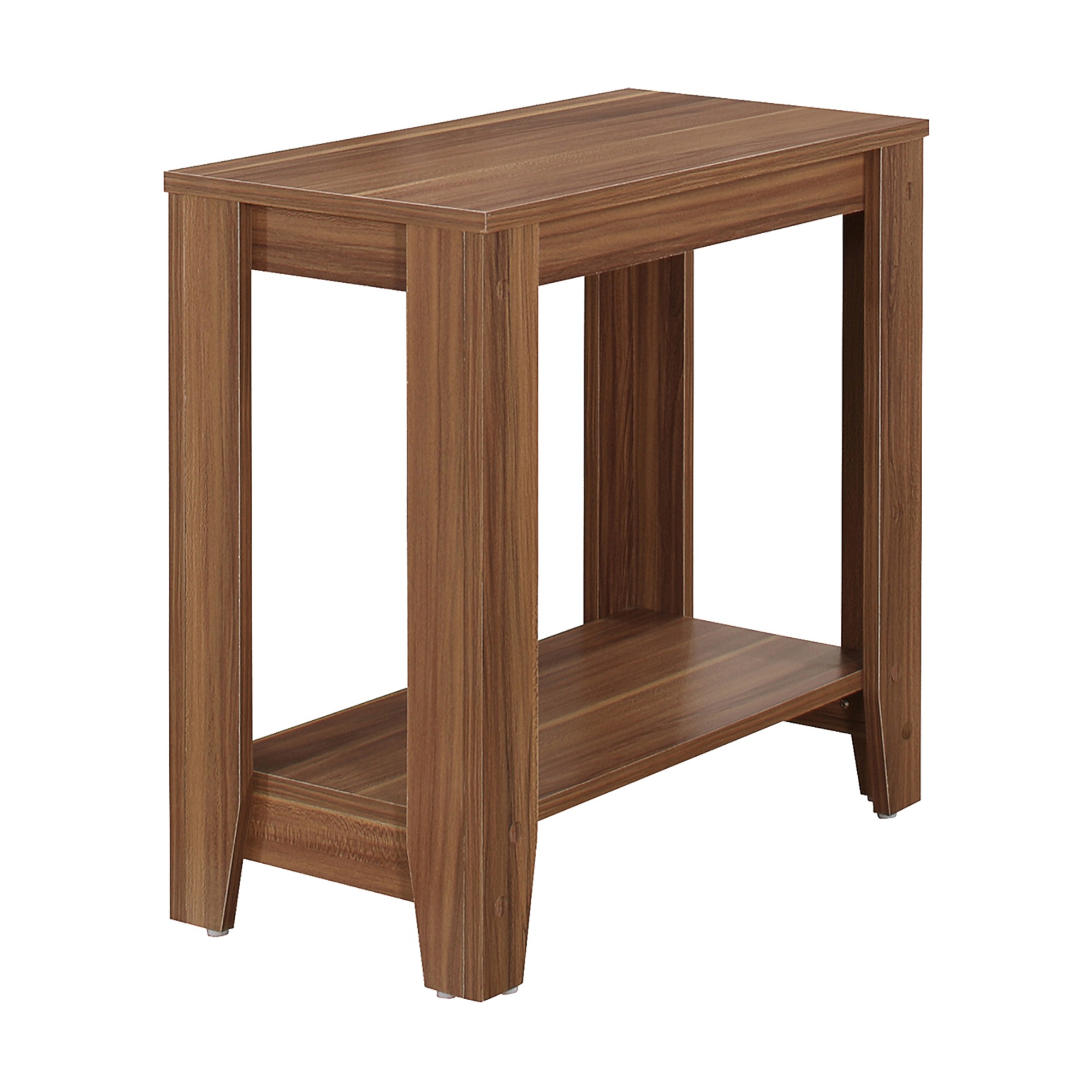 11.75" x 23.75" x 22" Walnut Particle Board Laminate Accent Table