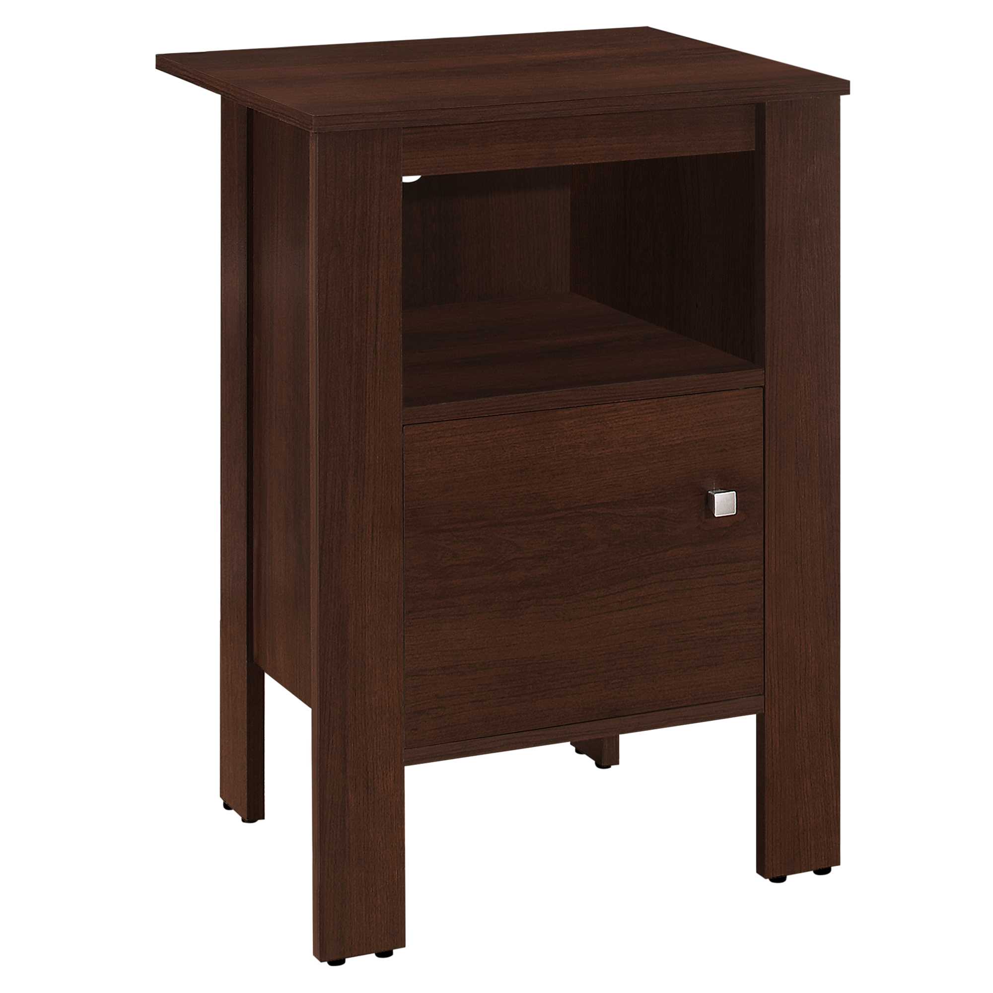 14" x 17.25" x 24.25" Cherry Particle Board Storage Accent Table