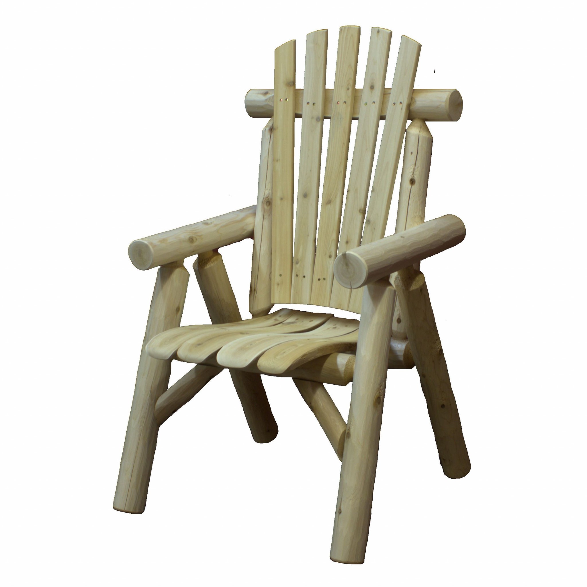 28" X 26" X 42" Natural Wood Dining Chair