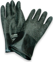 Honeywell 11" Unsupported Butyl Gloves - Chemical Protection - 8 Size Number - Black - Water Resistant, Durable, Chemical Resist