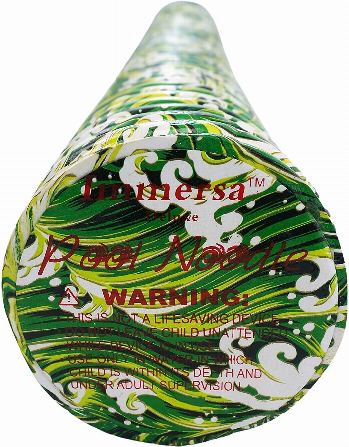 Deluxe Pattern Pool Noodle - Green Spoondrift
