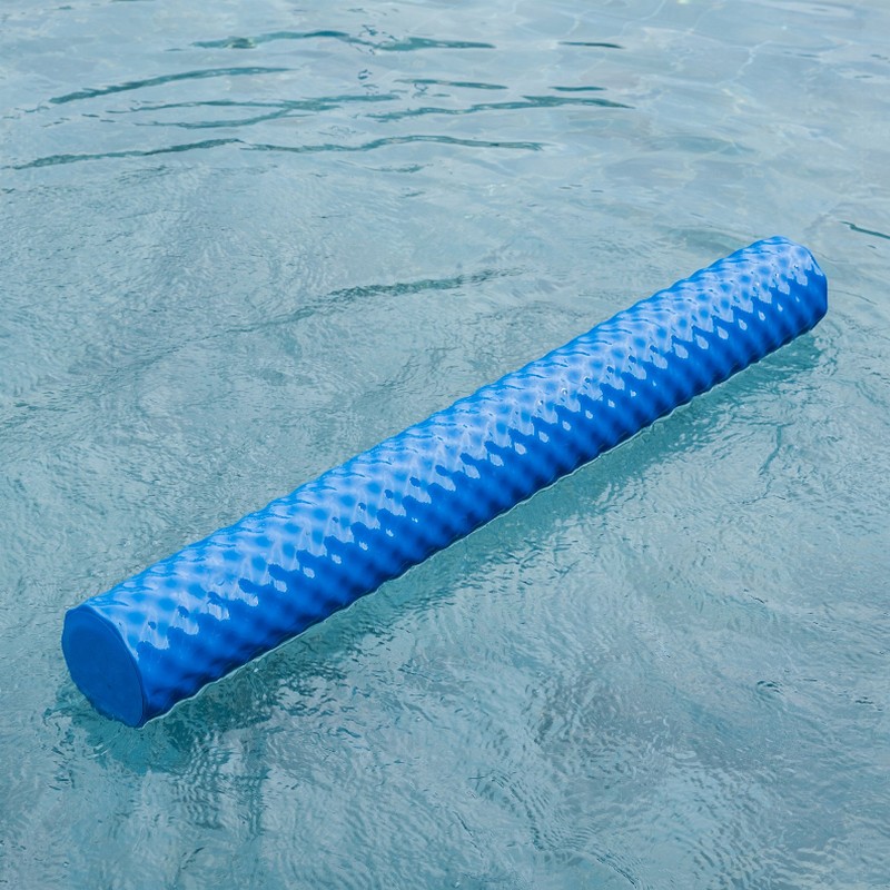 Deluxe Solid Color Pool Noodle - Wavy Swimming Pool Noodle - Bahama Blue