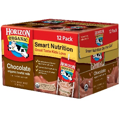Horizon Lowfat Chocolate Milk  - 1 Each - 12/8 FZ (1x12/8 FZ)