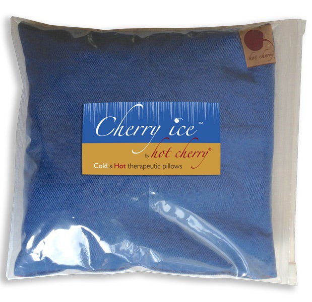 Cherry Ice Blue Denim Square in Zip-close Freezer Bag