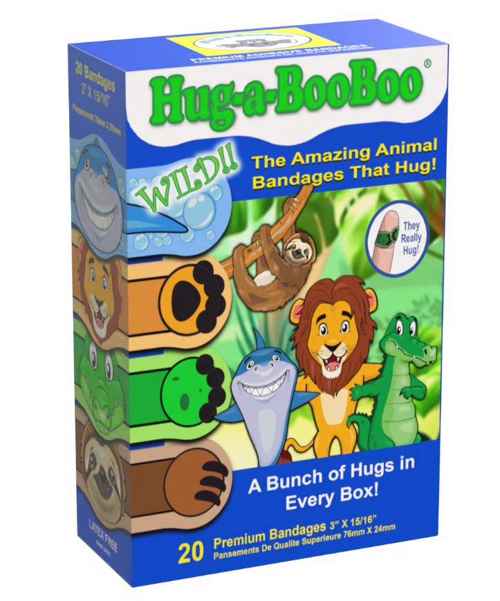 Hug-a-BooBoo "WILD!" Animal Bandages 20ct Box