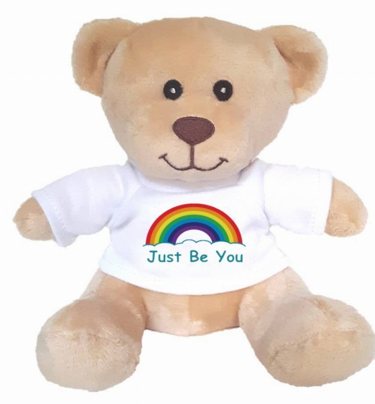 Small Super Cute Supportive Teddy Bear - "Just Be You" Pride