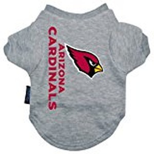 Arizona Cardinals Dog Tee Shirt - Medium